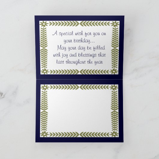 De speciale Kaart van de Verjaardag (Binnen)