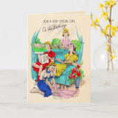 De speciale Kaart van de Verjaardag van het Meisje (Gele Bloem)