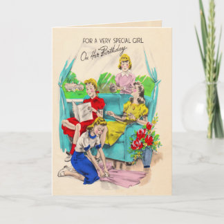 De speciale Kaart van de Verjaardag van het Meisje