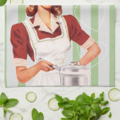 De speciale keuken van vandaag - groen theedoek (Gevouwen)