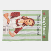 De speciale keuken van vandaag - groen theedoek (Horizontaal)