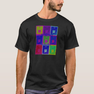 De speciale kleuren van het Pop-art van HoHoho van T-shirt