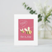 DE SPECIALE MIJN VALENTIJN VAN DE BIJ VAN FEESTDAGENKAART (Staand voorkant)