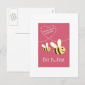 DE SPECIALE MIJN VALENTIJN VAN DE BIJ VAN FEESTDAGENKAART (Voorkant / Achterkant)