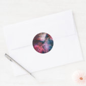 De spectaculaire stervormende Carina Nebula Ronde Sticker (Envelop)
