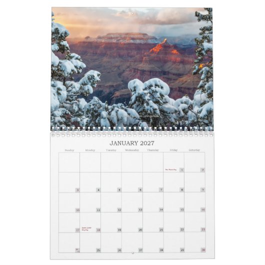 De spectaculaire zuidwestelijke kalender van 2015 (Jan 2027)