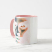 De spectrale blik die door de tijd gaat. mok (Voorkant links)