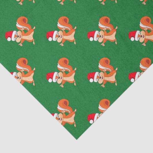 De speeleekhoorn met Kerstmis aanvullen Tissuepapier (Detail)