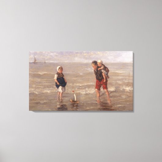 De Speelgoed Boat Canvas Afdruk (Voorkant)