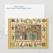 De Speelgoed winkel Frans Briefkaart (Voorkant / Achterkant)