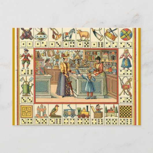 De Speelgoed winkel Frans Briefkaart (Voorkant)