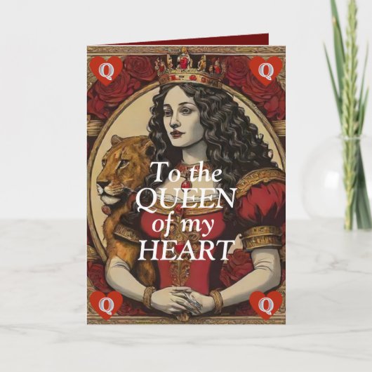 De speelkaart van de valentijn bedankkaart (Voorkant)