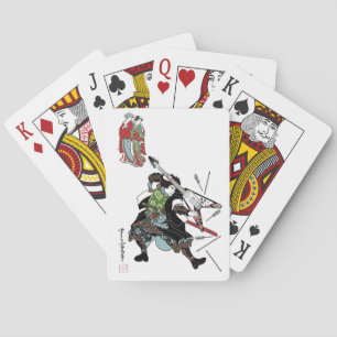 De Speelkaarten van de Samoeraien van de Gitaar va