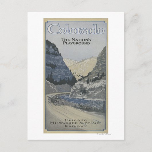 De speelplaats van de natie briefkaart (Voorkant)