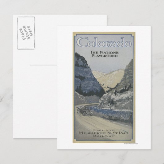 De speelplaats van de natie briefkaart (Voorkant / Achterkant)