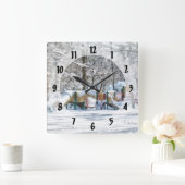 De Speelplaats van de winter Vierkante Klok (Huis)