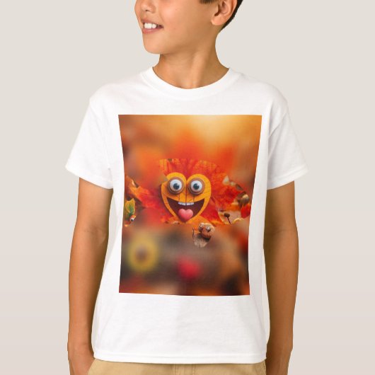 De speelse dans van de liefde van de herfst t-shirt (Voorkant)