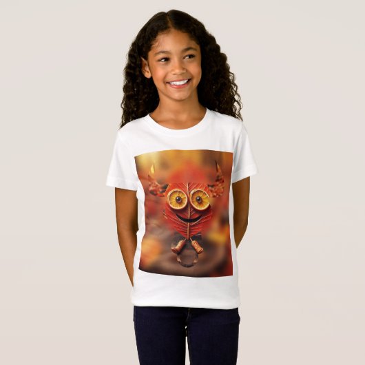 De speelse dans van de liefde van de herfst t-shirt (Voorkant volledig)