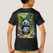 De speelse panda en de bal t-shirt (Achterkant)
