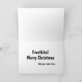 De spel-Datum van de sneeuwman de Kerstkaart van Feestdagen Kaart (Binnen)