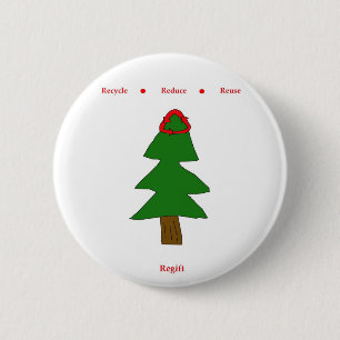 De speld van de Boom van Regifting Ronde Button 5,7 Cm