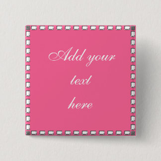 De Speld van de Grens van de Steen van het Kristal Vierkante Button 5,1 Cm