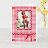 de speld van de jaren '50veedrijfster op kaart (Gele Bloem)