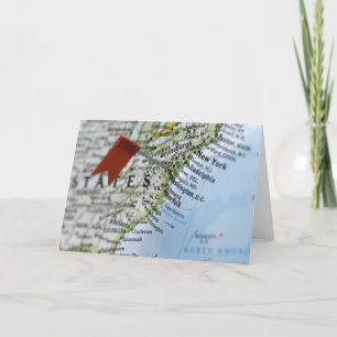 De speld van de kaart op Washington, D.C. op kaart