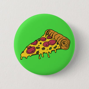De Speld van de pizza Ronde Button 5,7 Cm