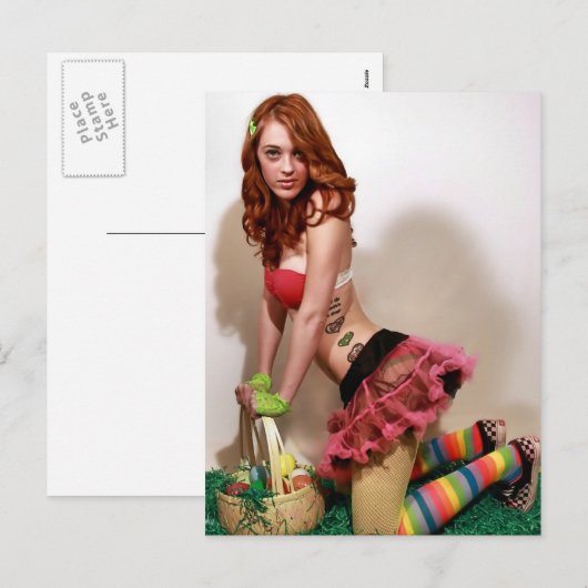 De Speld van Pasen omhoog Feestdagenkaart (Voorkant / Achterkant)