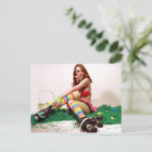 De Speld van Pasen omhoog Feestdagenkaart (Staand voorkant)