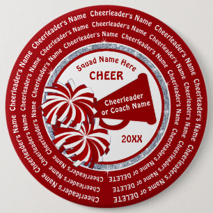 De spelden van de CHEER voor Backpacks, 1 tot 6 du Ronde Button 6,0 Cm
