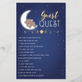 De Spelen van het baby shower vinden de Gast Quest (Achterkant)