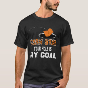 De speler Cornhole van het team van het Lopard Cor T-shirt