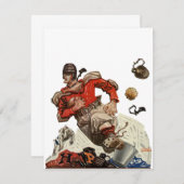  de Speler die van het Football Quarterback van Sp (Voorkant / Achterkant)