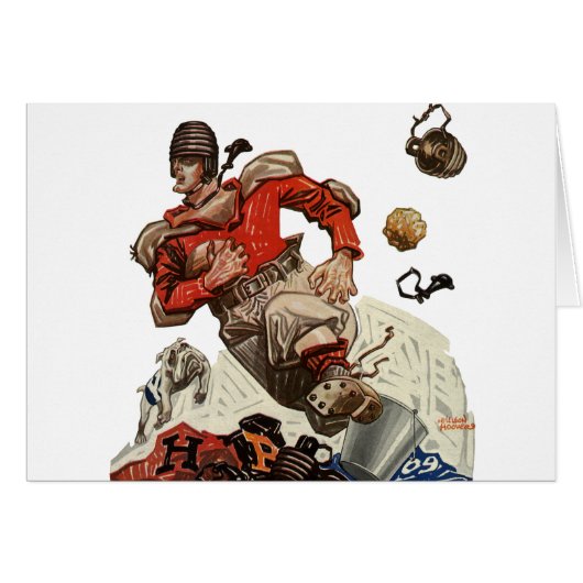  de Speler die van het Football Quarterback van Sp (Voorkant Horizontaal)