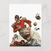  de Speler die van het Football Quarterback van Sp Briefkaart (Voorkant)