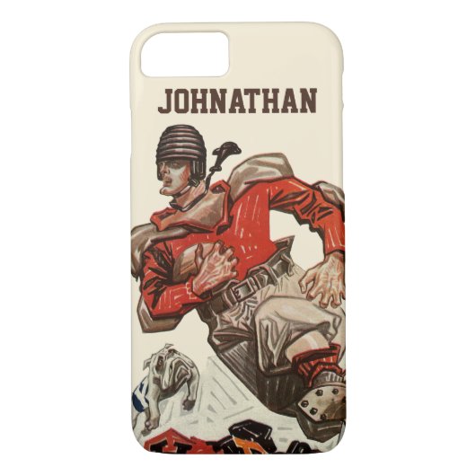 de Speler die van het Football Quarterback van Sp Case-Mate iPhone Case (Achterkant)