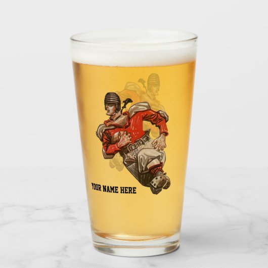  de Speler die van het Football Quarterback van Sp Glas (Voorkant gevuld)