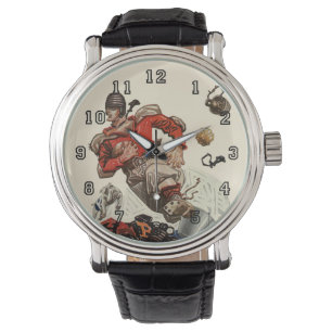 de Speler die van het Football Quarterback van Sp Horloge