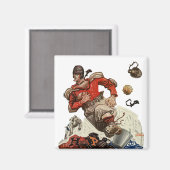  de Speler die van het Football Quarterback van Sp Magneet (Voorkant / Achterkant)