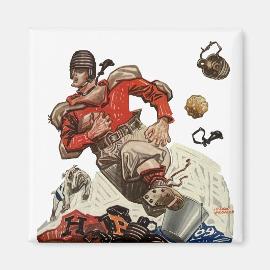  de Speler die van het Football Quarterback van Sp Magneet (Voorkant)