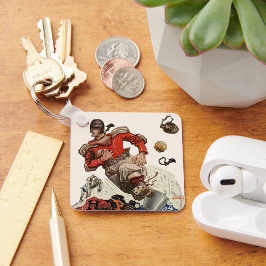 de Speler die van het Football Quarterback van Sp Sleutelhanger (Bureau)