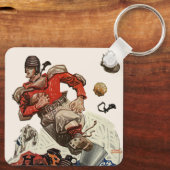  de Speler die van het Football Quarterback van Sp Sleutelhanger (Achterkant)