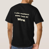 de Speler die van het Football Quarterback van Sp T-shirt (Achterkant)