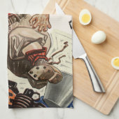  de Speler die van het Football Quarterback van Sp Theedoek (Quarter Fold)