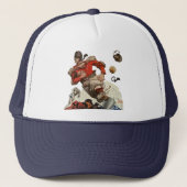 de Speler die van het Football Quarterback van Sp Trucker Pet (Voorkant)
