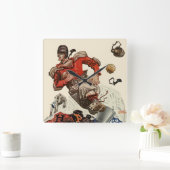  de Speler die van het Football Quarterback van Sp Vierkante Klok (Huis)