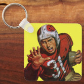  de Speler die van het Football van de Sport Rug N Sleutelhanger (Voorkant)