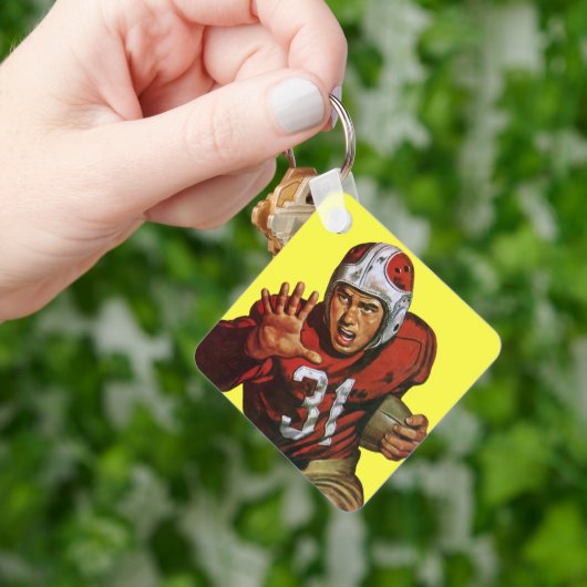  de Speler die van het Football van de Sport Rug N Sleutelhanger (Hand)